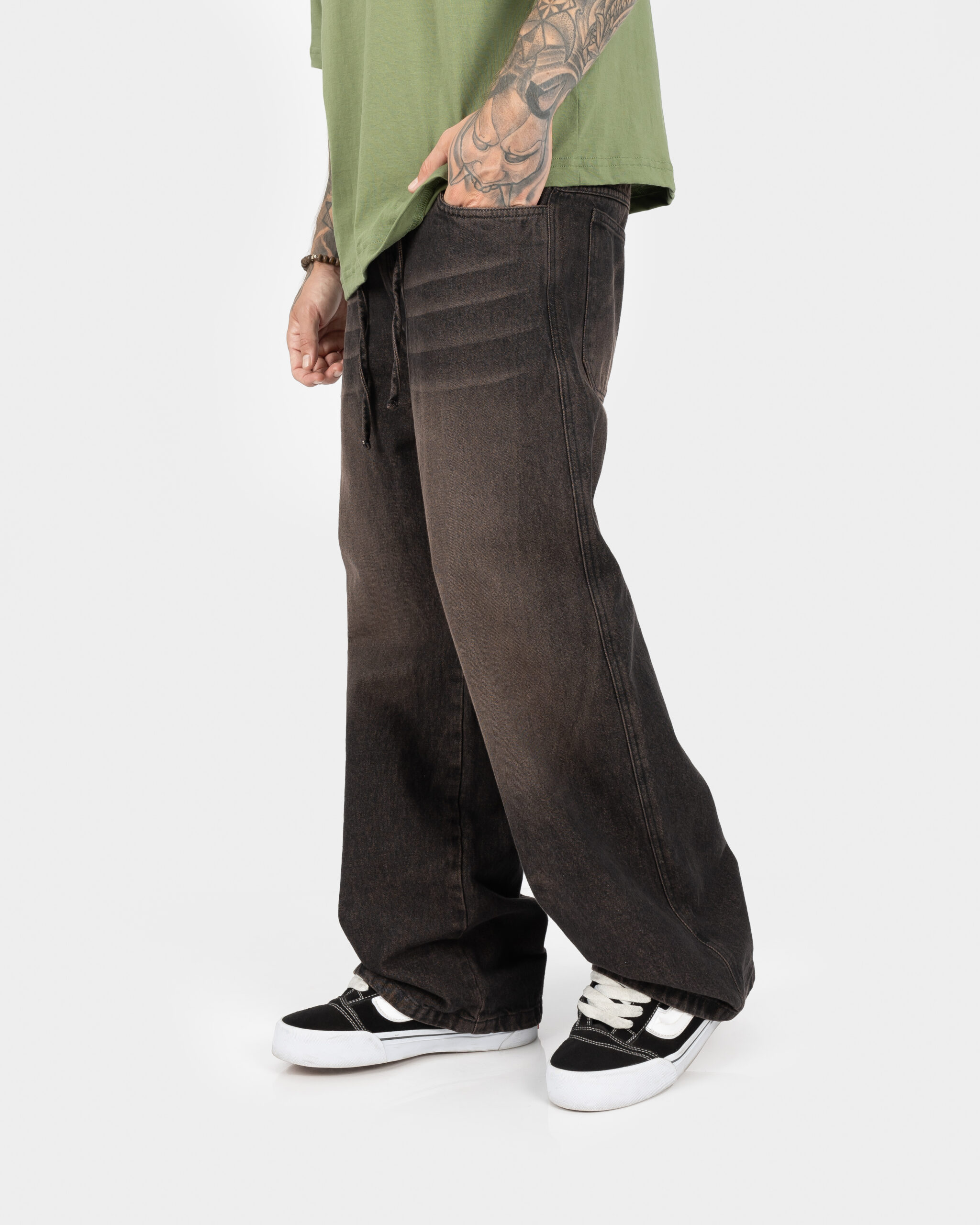 Baggy Jean Washed Brown - Imagen 2