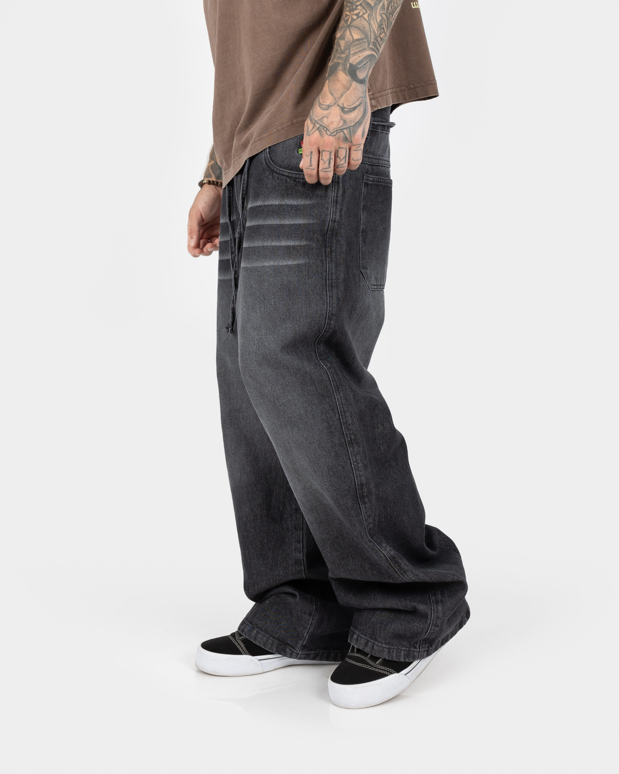 Baggy Jean Washed Black - Imagen 3
