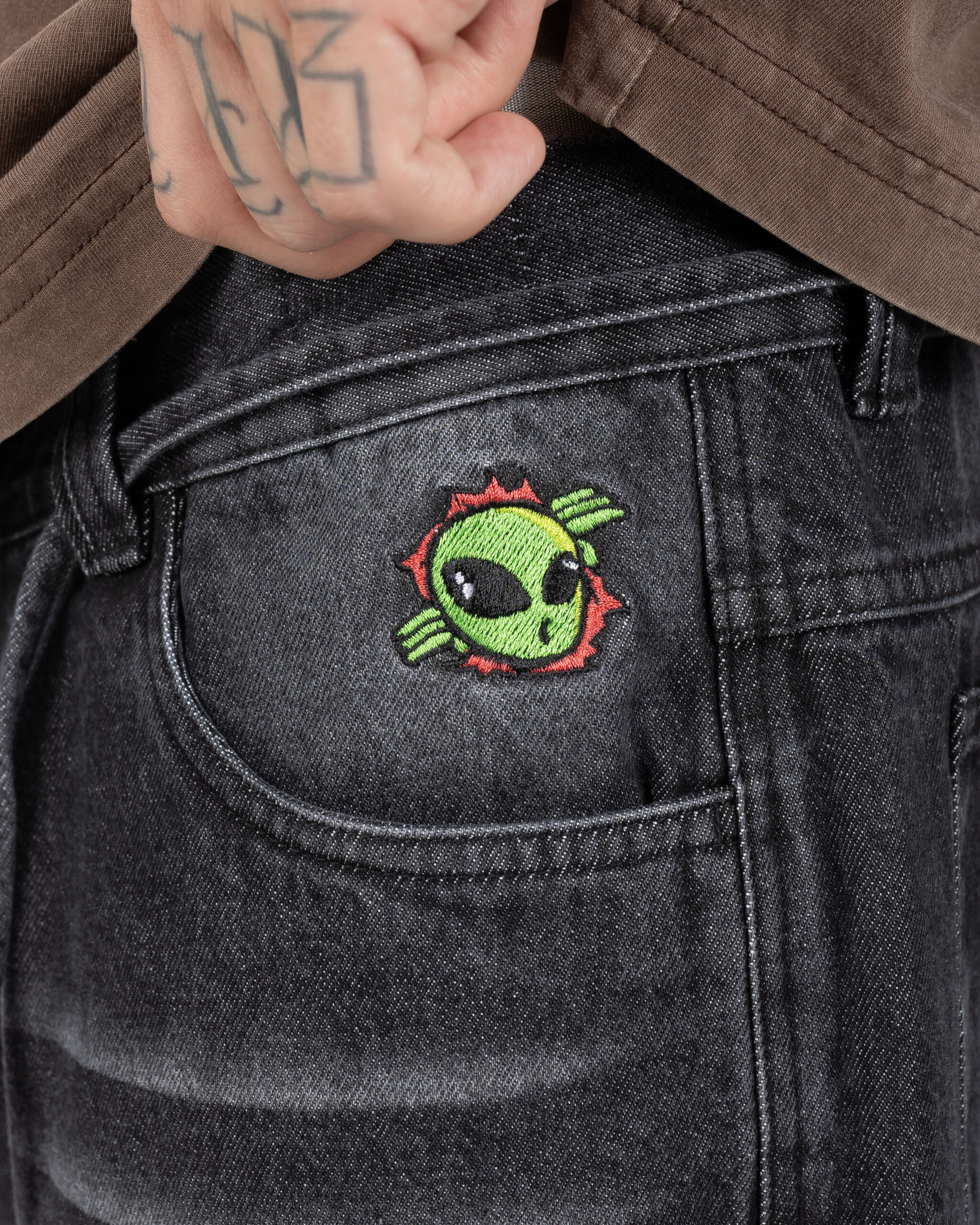 Baggy Jean Washed Black - Imagen 2